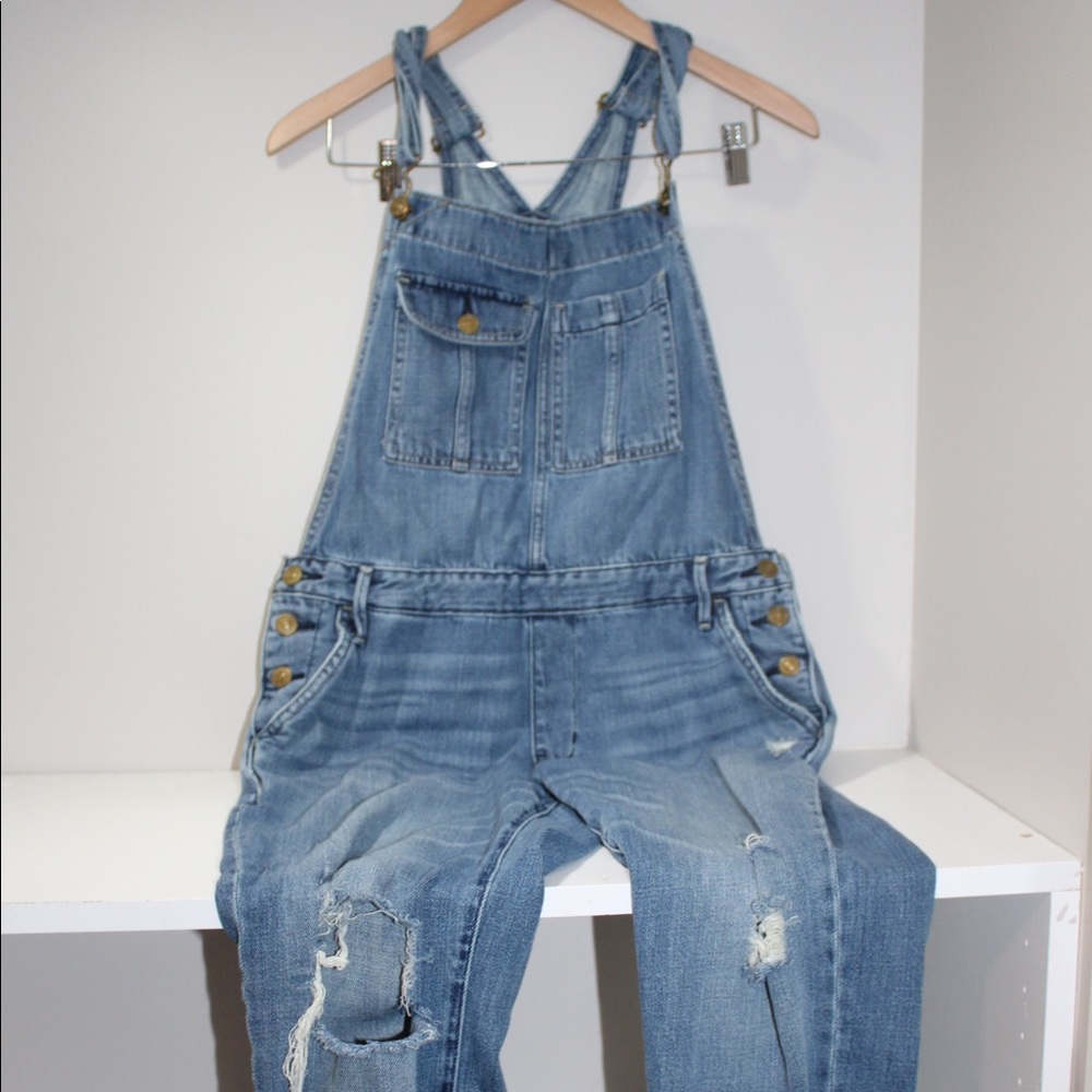 A&F large overalls